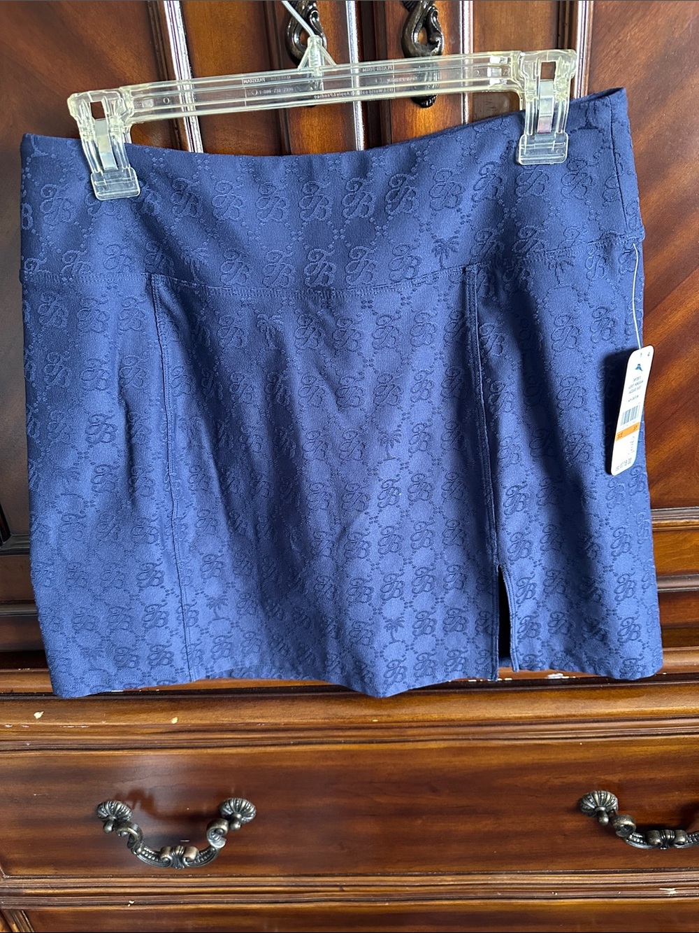 Tommy Bahama Navy Jaquard Skort